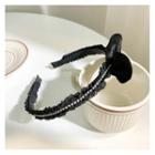 Bow Hair Band Black - Black