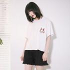 Short-sleeve Fox Embroidered T-shirt