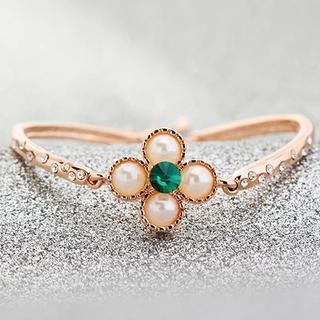 Jeweled Clover Bracelet