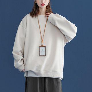 Couple Matching Plain Oversized Sweatshirt