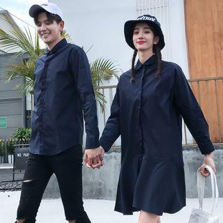 Couple Matching Plain Shirt / Shirt Dress