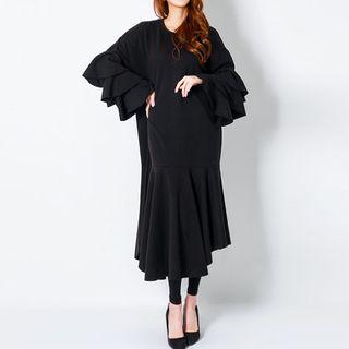 Ruffle-tiered Long Dress