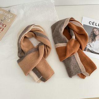 Color Block Yarn Scarf