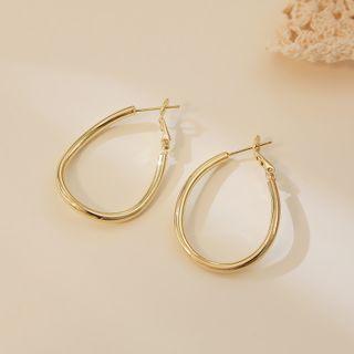 Asymmetric Hoop Earrings As Shown In Figure - One Size