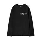 Printed Lettering Long-sleeve T-shirt
