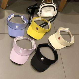 Embroidered Letter Sun Visor