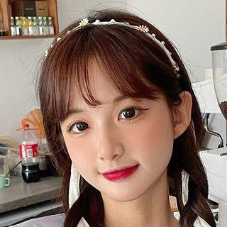 Faux Pearl Ribbon Headband