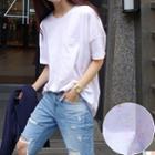 Short-sleeve Melange T-shirt