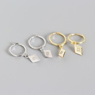 Pendant Hoop Drop Earring