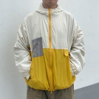 Long-sleeve Color Block Light Jacket