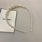 Faux Pearl Headband 1 Pc - White - One Size