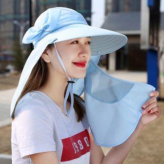 Plain Outdoor Hat With Neck & Face Flap