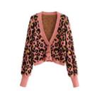 Leopard Print Cardigan / Cropped Camisole Top