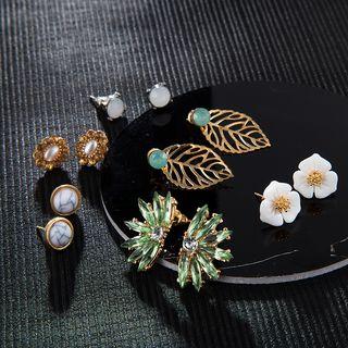 6-pair Set: Alloy Earring (assorted Designs) 4150 - One Size