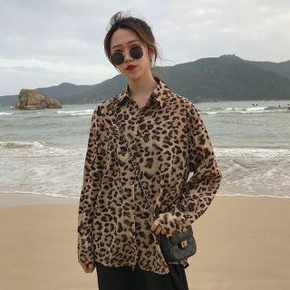 Leopard Pattern Shirt Leopard - One Size