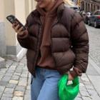 Plain Zip-up Padded Jacket