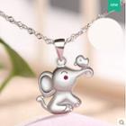 925 Silver Elephant Pendant Necklace