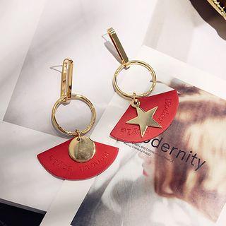 Star Fan Hoop Earring