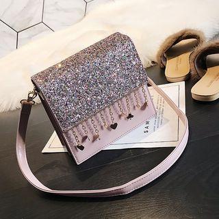 Glitter Fringed Shoulder Bag