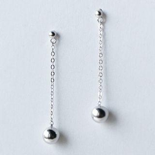 S925 Silver Ball Drop Earrings