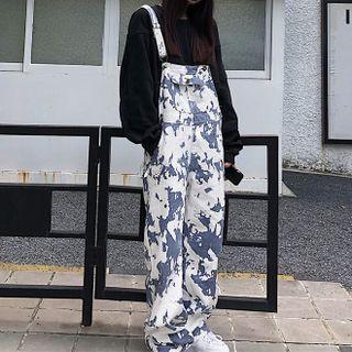 Tie Dye Denim Jumper Pants