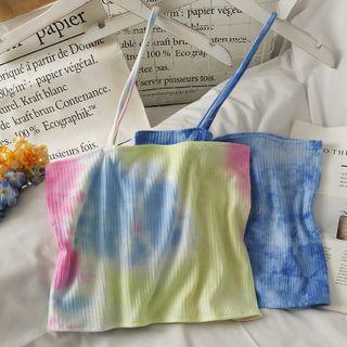 Tie-dyed Asymmetric Crop Top In 7 Colors