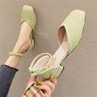 Square Toe Paneled Sandals