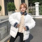 Knit Panel Loose-fit Padded Jacket