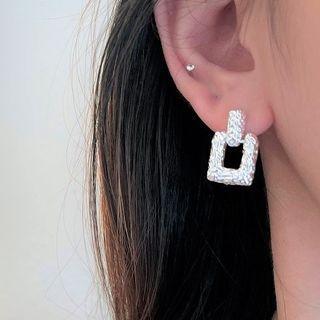 925 Sterling Silver Drop Earring 1 Pair - 925 Silver - Earrings - Silver - One Size