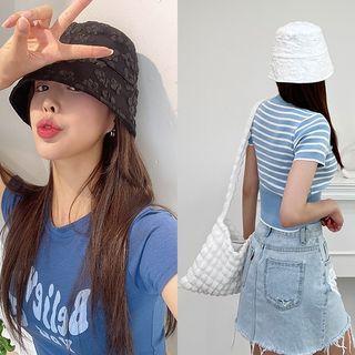 Flower-patterned Bucket Hat