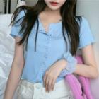 Short-sleeve T-shirt Blue - One Size