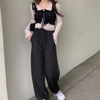 Long-sleeve Lace Top / Sleeveless Top / Pants