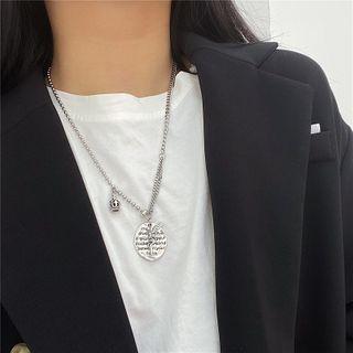 Angel Pendant Stainless Steel Necklace 1 Pc - Silver - One Size