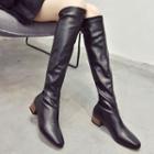 Low-heel Tall Boots