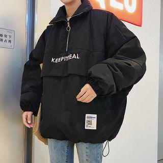 Lettering Padded Pullover