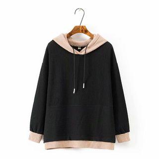 Color Block Hood Sweater