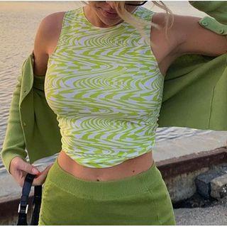 Striped Print Tank Top