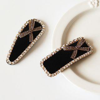 Bow Rhinestone Hair Clip (various Designs)