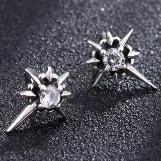 Star Rhinestone Stainless Steel Earring