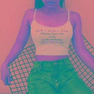 Cropped Lettering Camisole