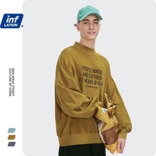 Reflective Frayed Loose Sweatshirt