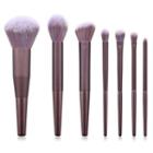 Set Of 7: Makeup Brush Purple - One Size