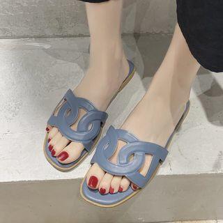 Hoop Accent Slide Sandals