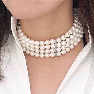 Layered Beaded Choker