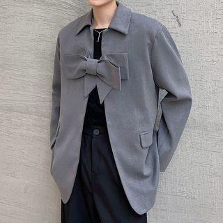 Bow Detail Oversized Jacket