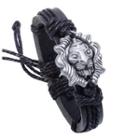 Lion Leather Leather Bracelet