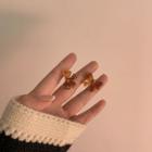 Resin Butterfly Earring 1 Pair - As Shown In Figure - One Size