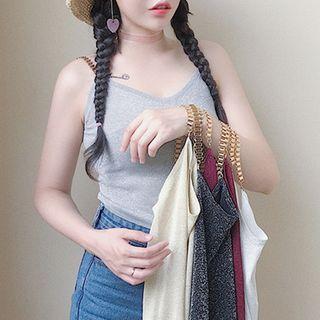 Sleeveless Glitter Top