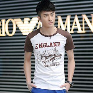 Print Panel Short-sleeve T-shirt
