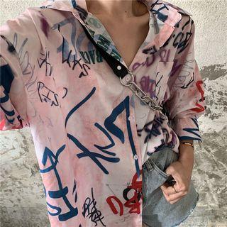 Long-sleeve Graffiti Shirt